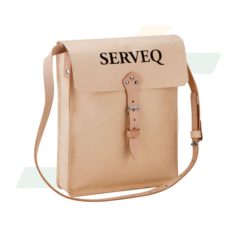 Bolsa de Couro c/ tampa