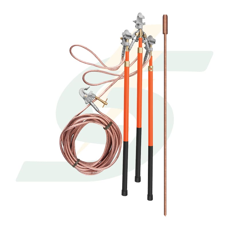Conj. de aterramento rápido e temporário até 22Kv