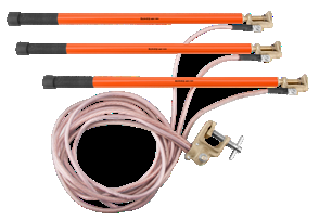 Conjunto de aterramento rápido e temp. 34,5kV
