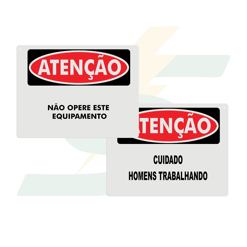 Placas de sinalização